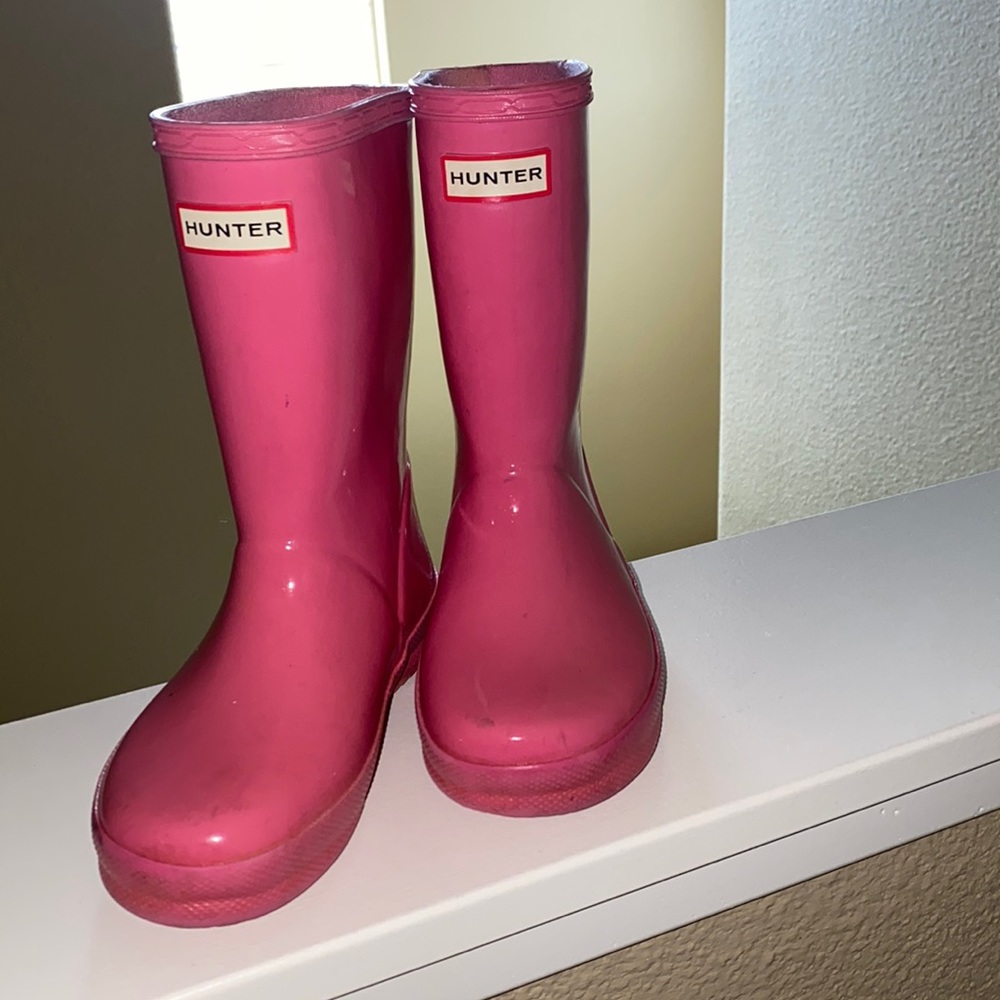 Hunter Pink Rain Boots